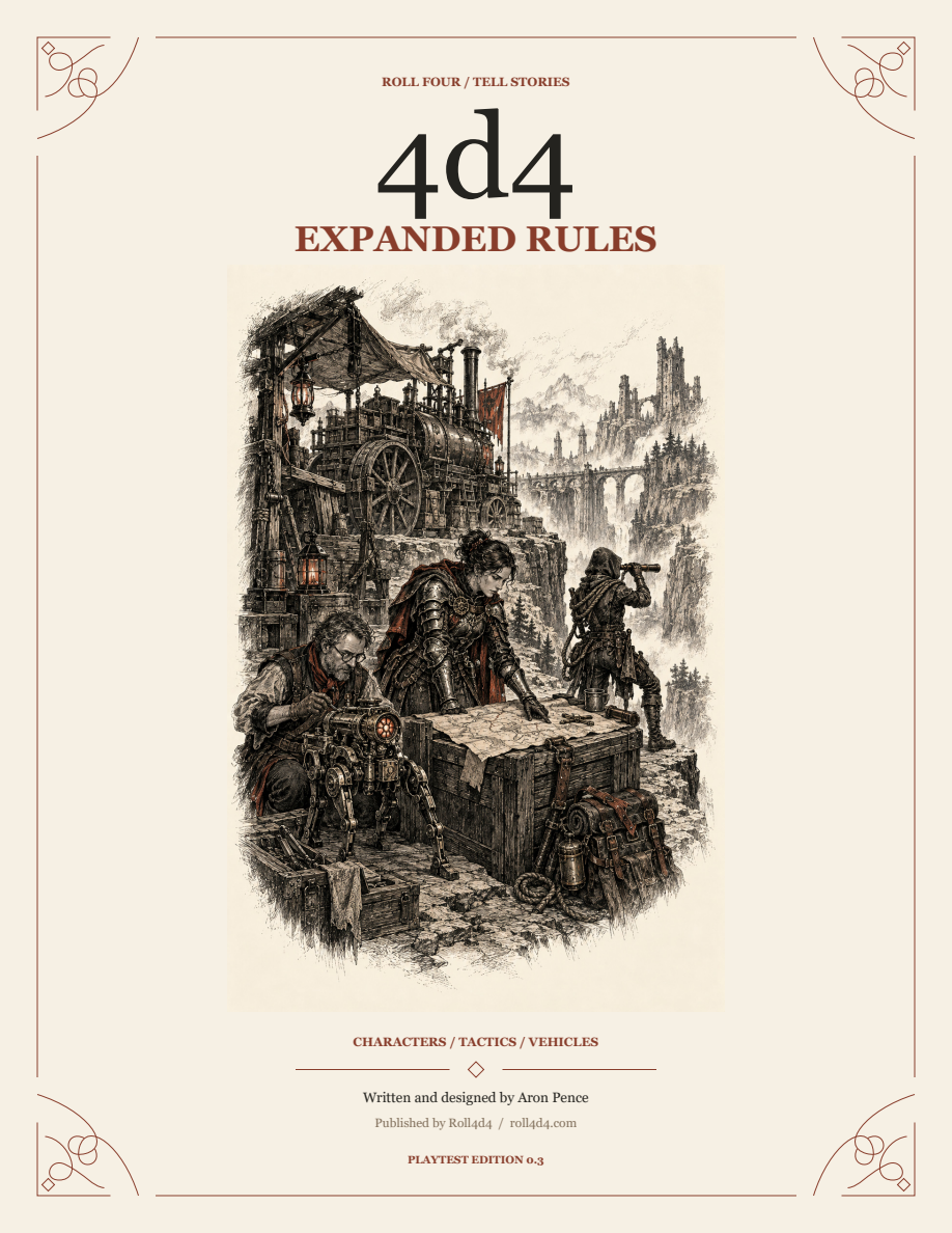 4d4 Expanded Rules Playtest 0.3 cover