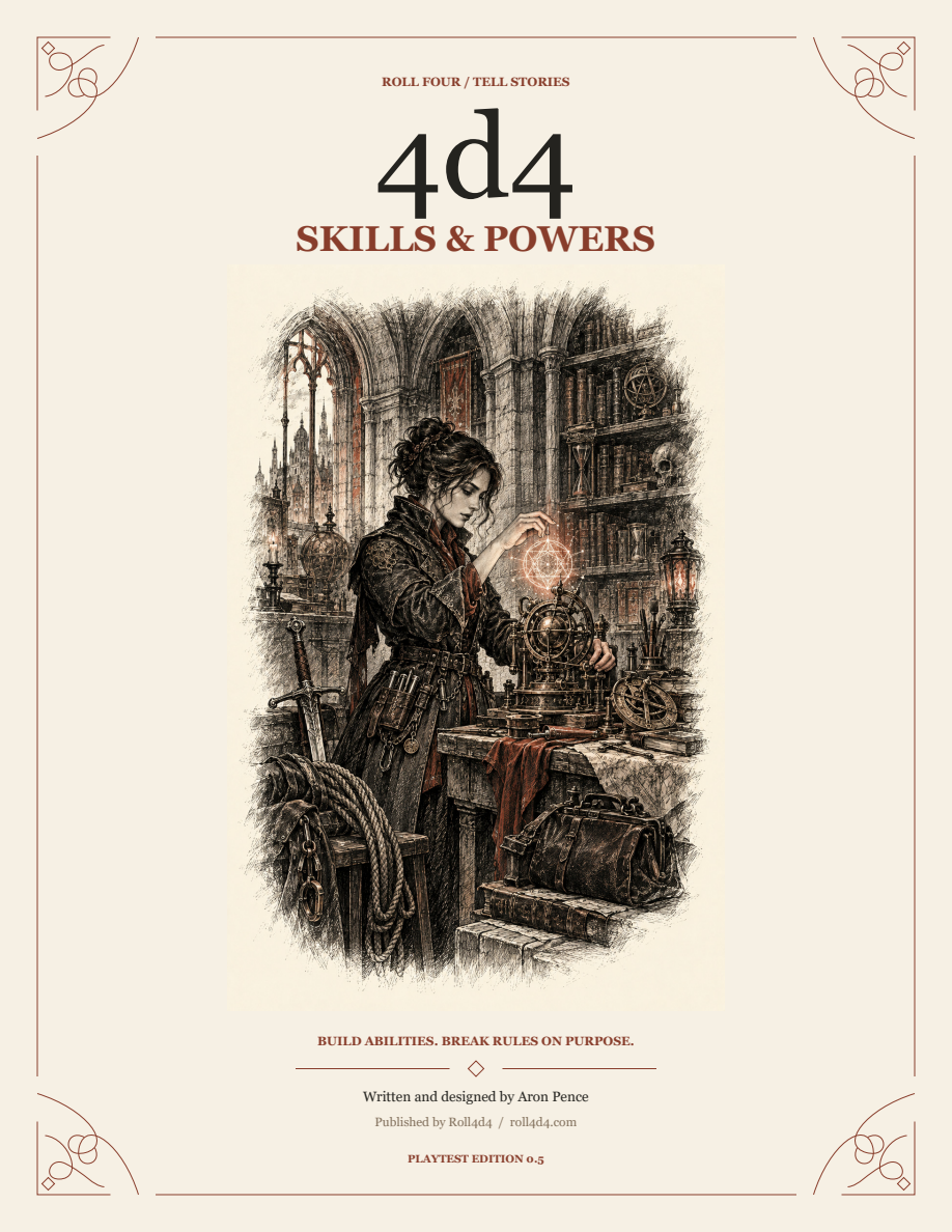 4d4 Skills and Powers Playtest 0.5 cover