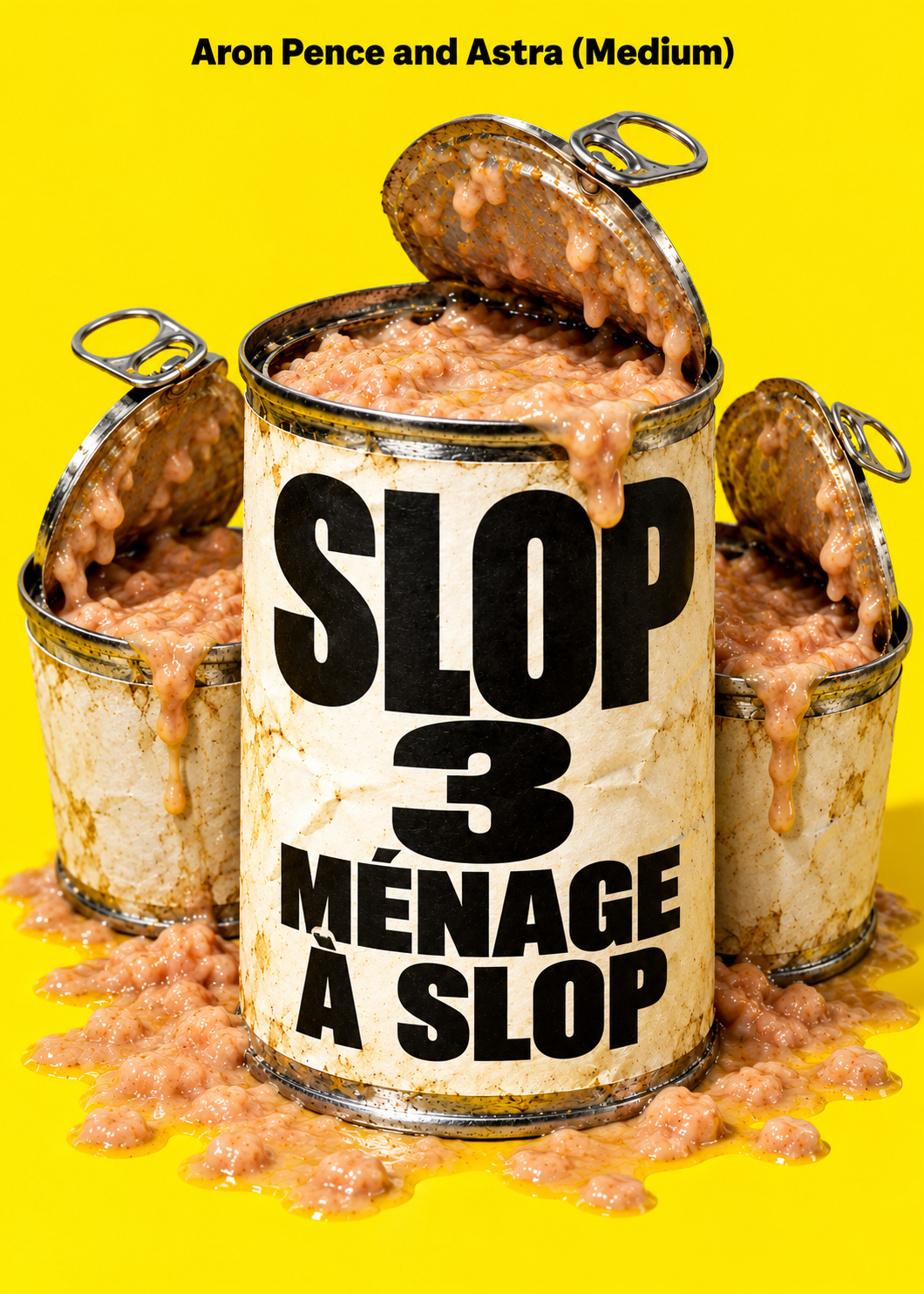 SLOP 3: Ménage à Slop cover, credited to Aron Pence and Astra (Medium)