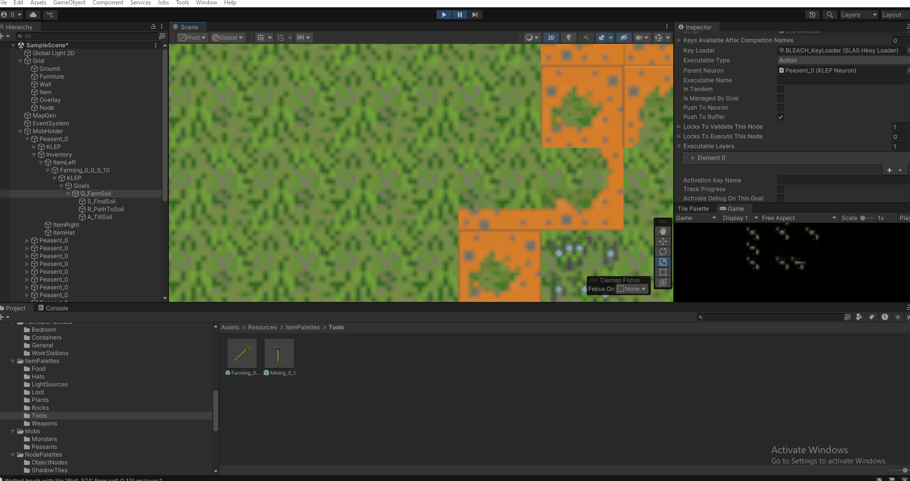 Recording of TileFoundery editor in use